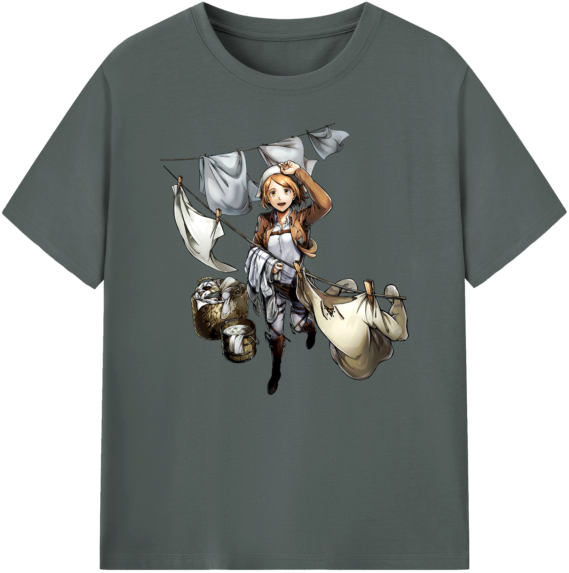 （画像用） 進撃の巨人 ペトラ·ラル Attack on Titan Petra Rall 綿100％ メンズ半袖Tシャツ｜肌触りやわらか＆通気性